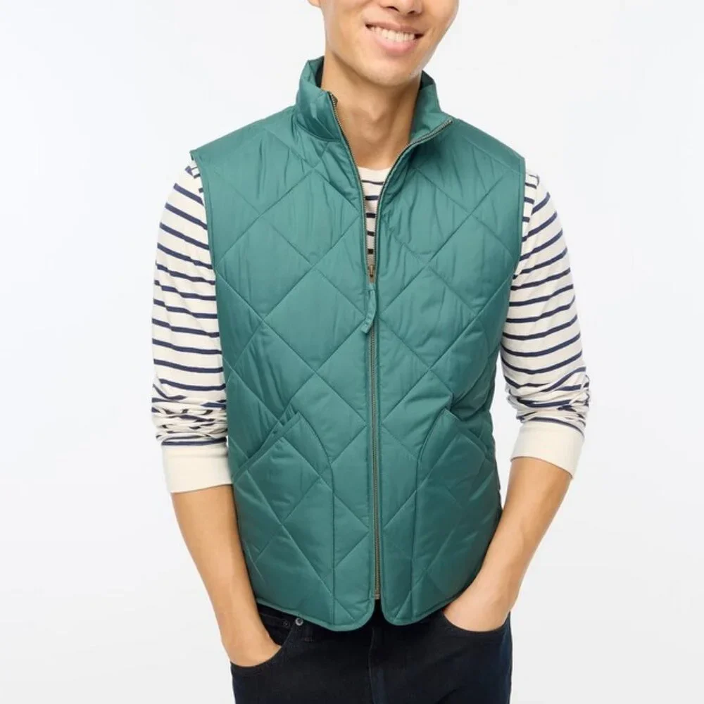 J. Crew Quilted Walker Vest M